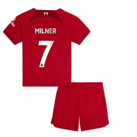 Virallinen pelipaita Liverpool Milner 7 Koti 2022-23 Lyhythihainen - Lasten ( + Lyhyet housut )